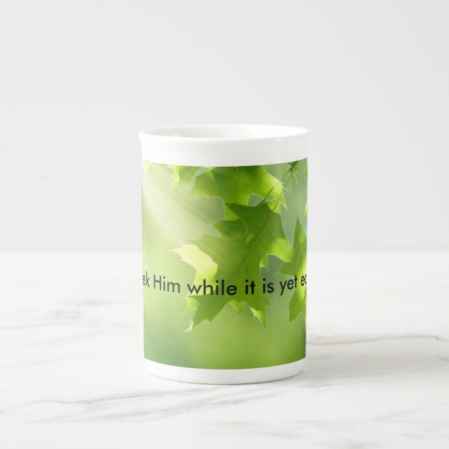 Tasse En Porcelaine inspiration et amour de matin (Devant)