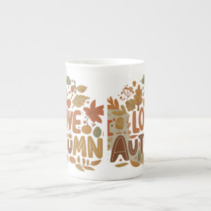 Tasse En Porcelaine J'aime l'automne