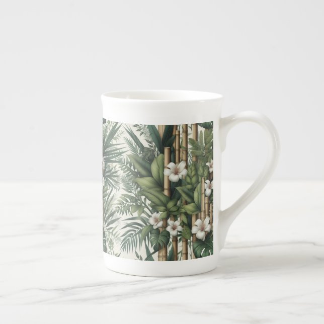 Tasse En Porcelaine Jardins et bâtiments écologiques en Harmonie (Droite)