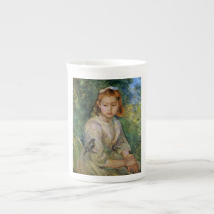 Tasse En Porcelaine Jeune fille avec un oiseau (par Berthe Morisot)