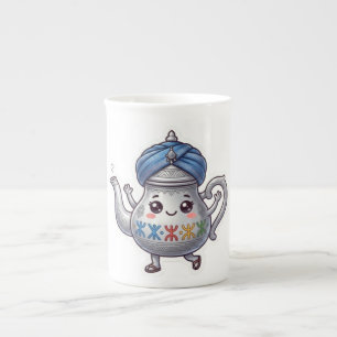 Tasse En Porcelaine Jolie théière berbère marocaine Kawaii avec Touare