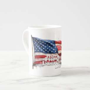 Tasse En Porcelaine Joyeux 4 juillet - Fête de l'Indépendance