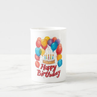 Tasse En Porcelaine Joyeux Anniversaire