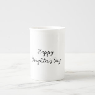 Tasse En Porcelaine Joyeux jour de filles si.ple minimum ajouter le no