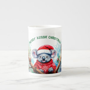 Tasse En Porcelaine Joyeux Noël australien Koala