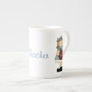 Tasse En Porcelaine La boue chinoise d'un joli professeur