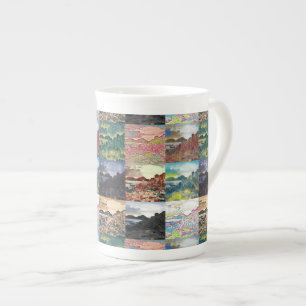 Tasse En Porcelaine La Chaussée des Géants...Collage Irlande du Nord