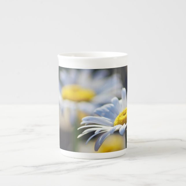 Tasse En Porcelaine La marguerite blanche et sa signification (Devant)