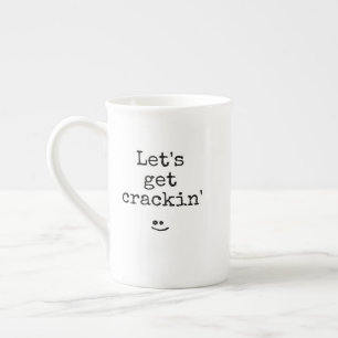 Tasse En Porcelaine La typographie noire : "On se casse"