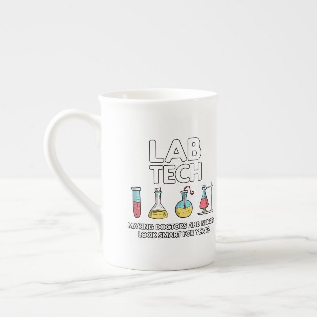 Tasse En Porcelaine Laboratoire des technologies de laboratoire (Gauche)