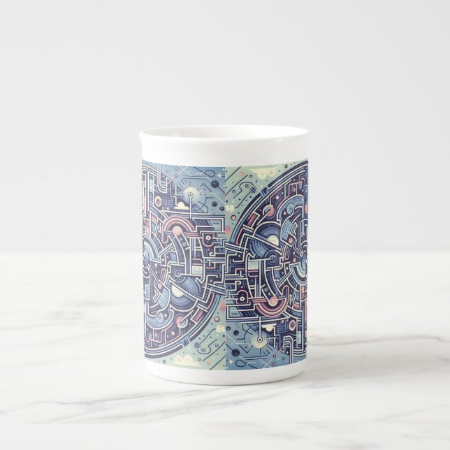 Tasse En Porcelaine labyrinthe (Devant)