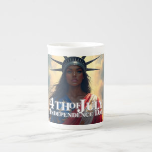 Tasse En Porcelaine Lady Liberty réinventée - Un nouveau visage de la