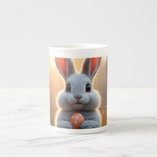 Tasse En Porcelaine Lapin de Pâques joyeux dans la magie du printemps