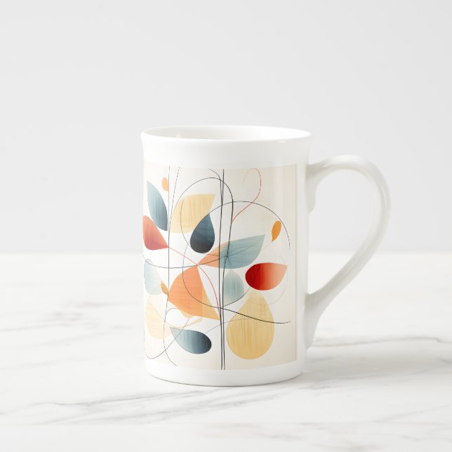 Tasse En Porcelaine L'automne laisse une belle boue de Chine (Droite)
