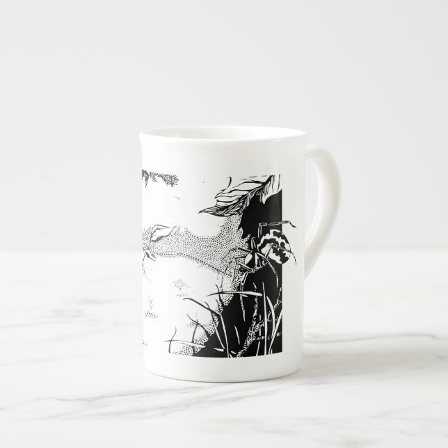 Tasse En Porcelaine Le jardin sauvage (Devant droit)