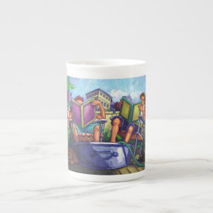 Tasse En Porcelaine Lecture en été