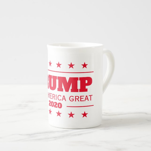Tasse En Porcelaine L'élection de Donald Trump en 2024 Garder l'Amériq (Devant droit)
