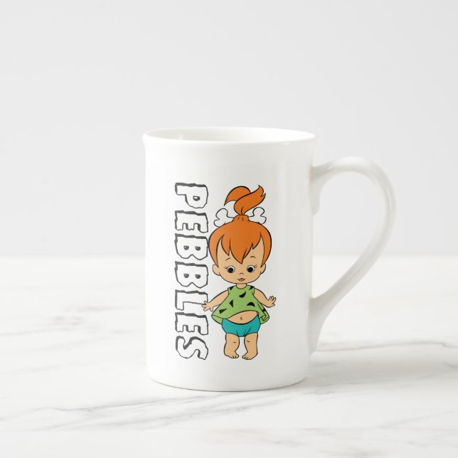 Tasse En Porcelaine Les Pierrafeu | Pierre de caillou (Droite)