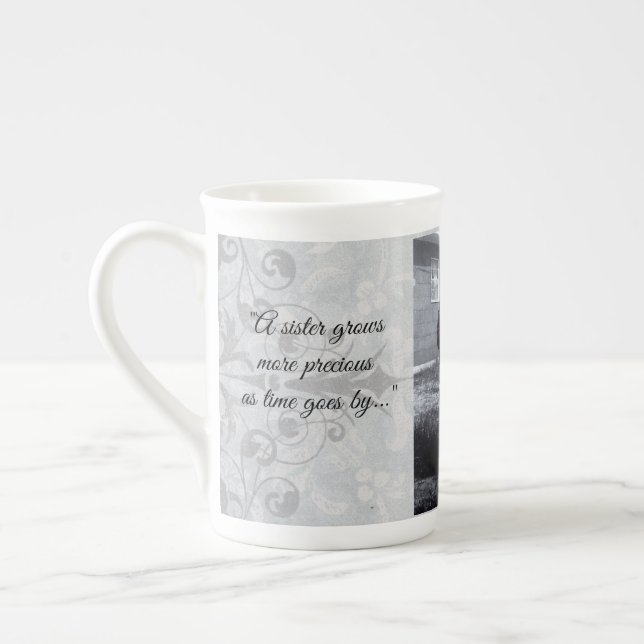 Tasse En Porcelaine "Les Soeurs Augmentent Plus Précieux" Peut Personn (Gauche)