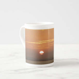 Tasse En Porcelaine Lever de soleil sur la mer des Caraïbes Aruba I