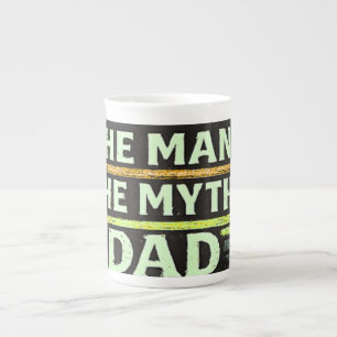 Tasse En Porcelaine L'Homme Le Mythe Papa Fête des Pères Vintage