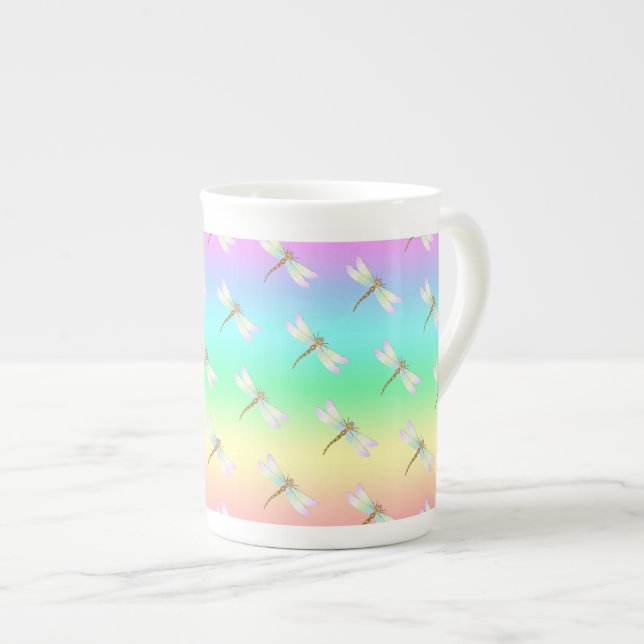 Tasse En Porcelaine libellule (Devant droit)