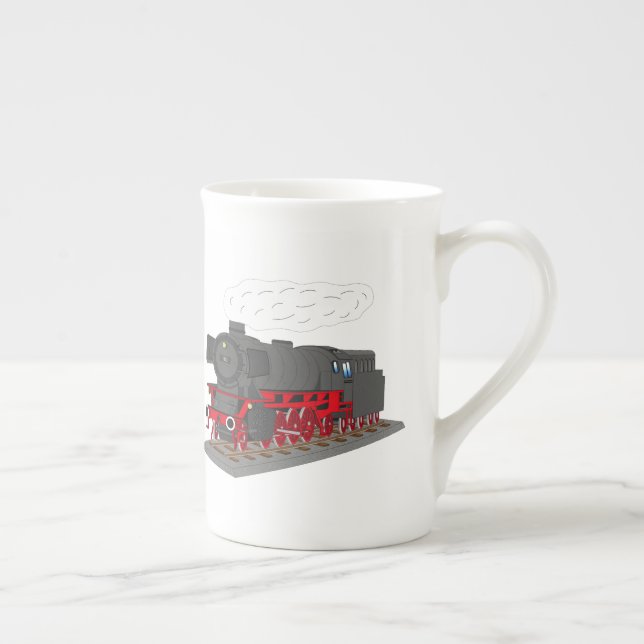 Tasse En Porcelaine Locomotive de vapeur (Droite)