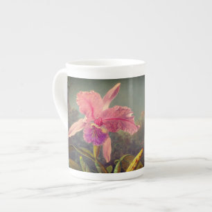Tasse En Porcelaine L'orchidée de Cattleya et trois colibris Heade