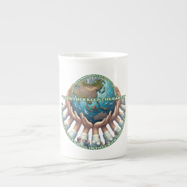 Tasse En Porcelaine L'os à la Chine (Devant)