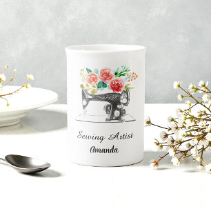Tasse En Porcelaine Machine à coudre Crafteur Artisanat