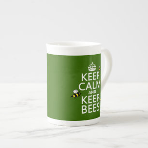 Tasse En Porcelaine Maintenez calme et gardez les abeilles - toutes