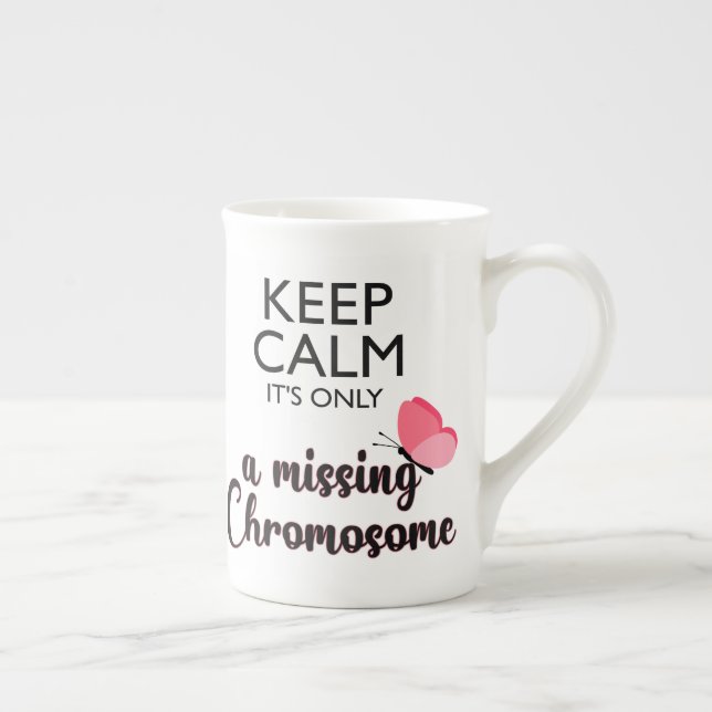 Tasse En Porcelaine Maladie du syndrome de Chromosome Turner manquante (Droite)