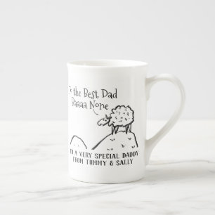 Tasse En Porcelaine Meilleur papa, un mouton drôle, dit un jeu de mot