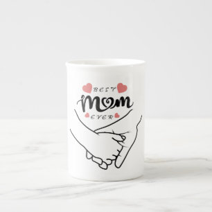 Tasse En Porcelaine Meilleure Maman, Fête des Mères, Cadeau pour maman