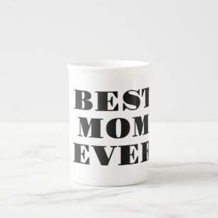 Tasse En Porcelaine Meilleure maman Jour de la typographie moderne Cad