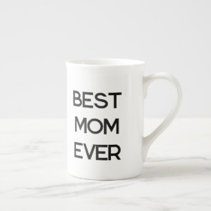 Tasse En Porcelaine Meilleure maman Jour de la typographie moderne Cad