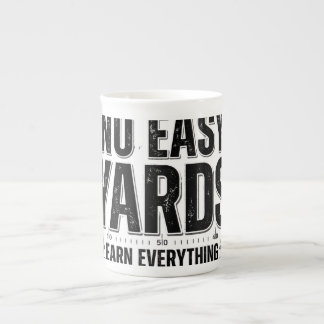 Tasse En Porcelaine Mentalité de football sans yards faciles Noir Blan