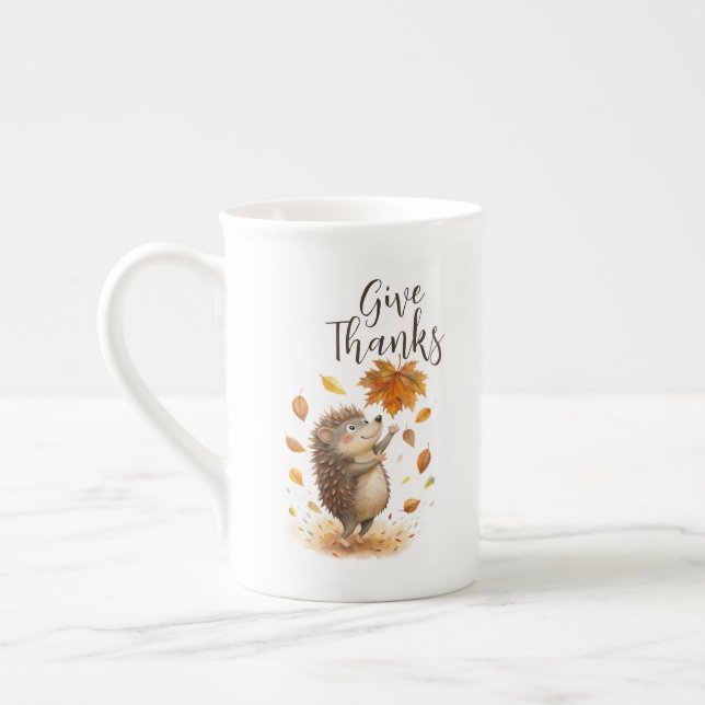 Tasse En Porcelaine Merci (Gauche)
