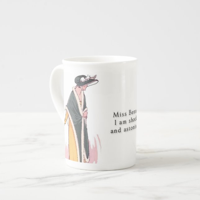 Tasse En Porcelaine Mlle Bennet, je suis choqué ! - Fierté et (Devant gauche)