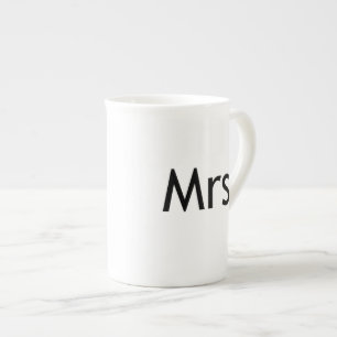 Tasse En Porcelaine Mme - moitié de M. et Mme ensemble