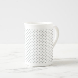 Tasse En Porcelaine Modifier Pois gris N'importe quelle couleur Clique
