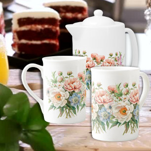 Tasse En Porcelaine Moments de printemps Bouquet de fleurs