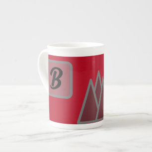 Tasse En Porcelaine Monogramme