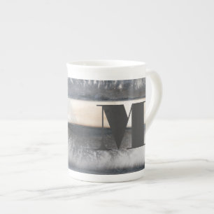 Tasse En Porcelaine Monogramme Terre et fumée I