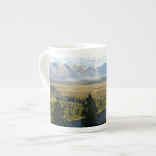 Tasse En Porcelaine Montagnes et rivière de Jackson Hole