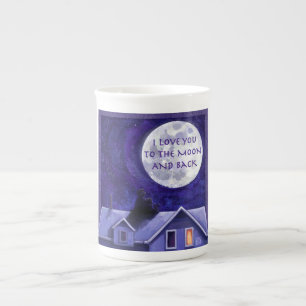 Tasse En Porcelaine Montre Lune