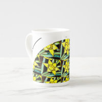 Motif de fleurs précieuses jaunes