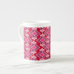 Tasse En Porcelaine Motif de papier peint Art Déco, vin de Bourgogne