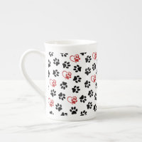 Motif De Pâtes, Pâtes Noires, Pâtes Rouges, Coeurs