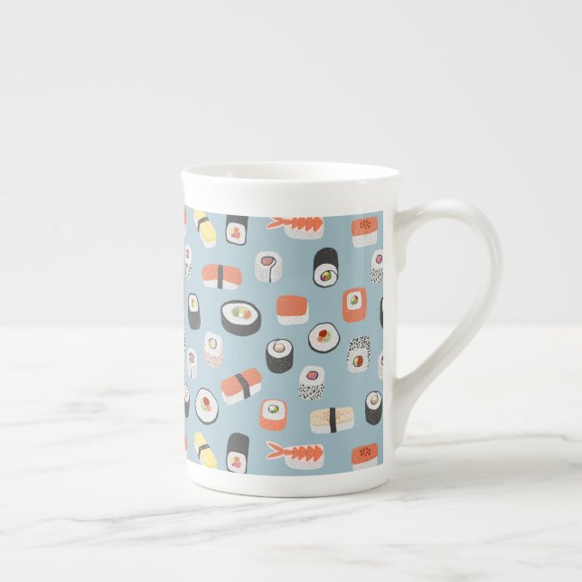Tasse En Porcelaine Motif de sushi (Droite)